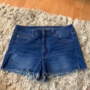 American Eagle high rise denim shorts